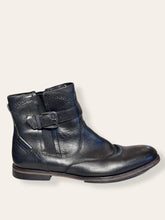 CAT black ankle boot with buckle 10